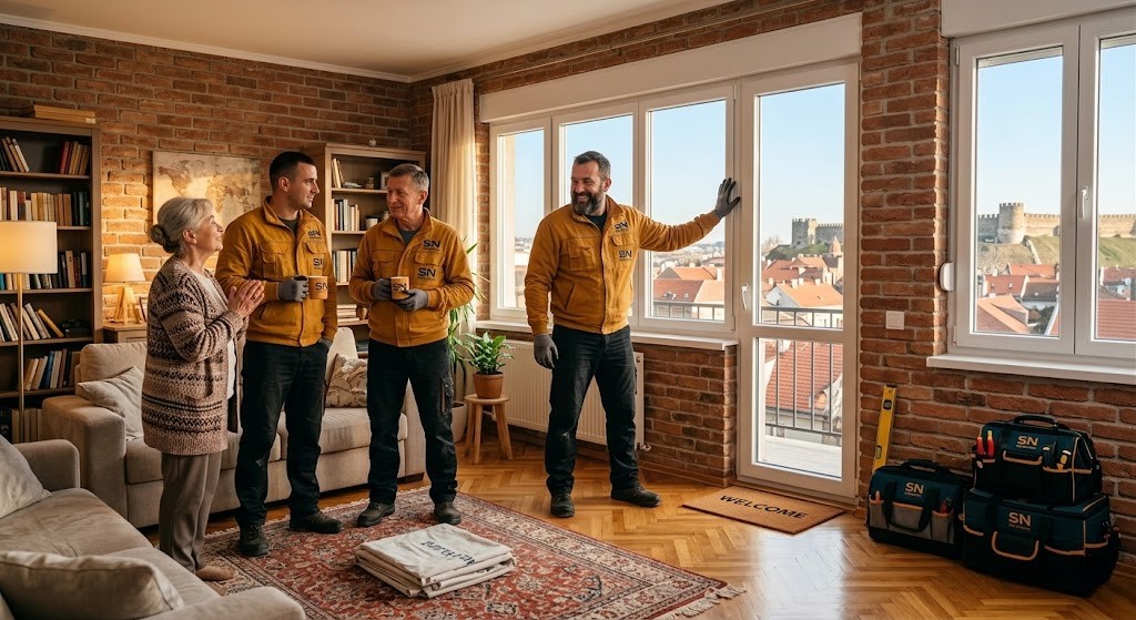 demontaza starih i montaza novih rehau pvc prozora beograd