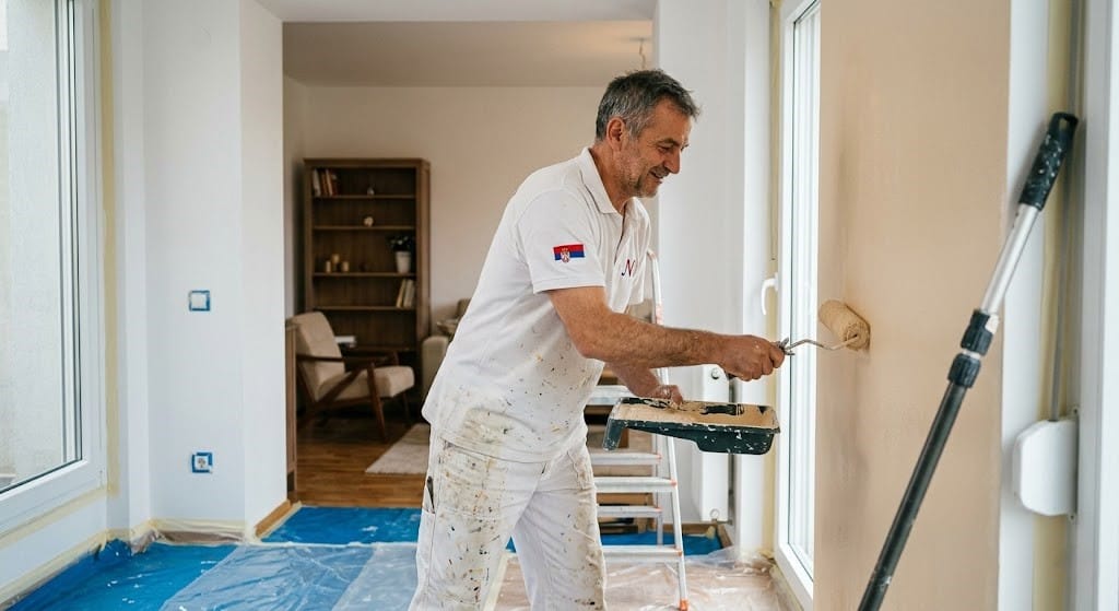Najčešća greška je kupovina boje prema kvadraturi poda. Ako imate stan od 60 m², vi zapravo imate između 150 m² i 180 m² površine za krečenje