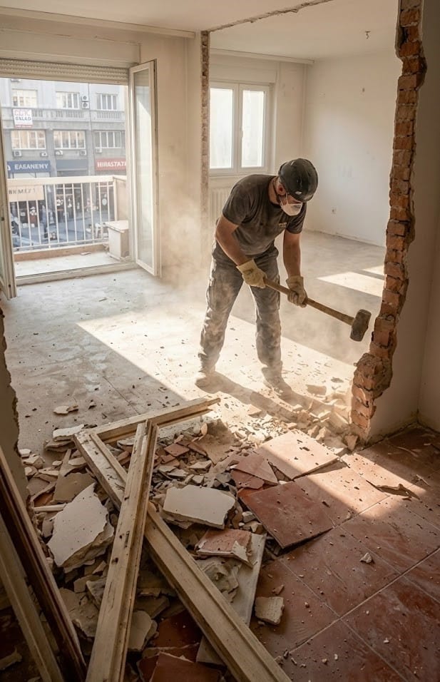 radovi u stanu rusenje zidova