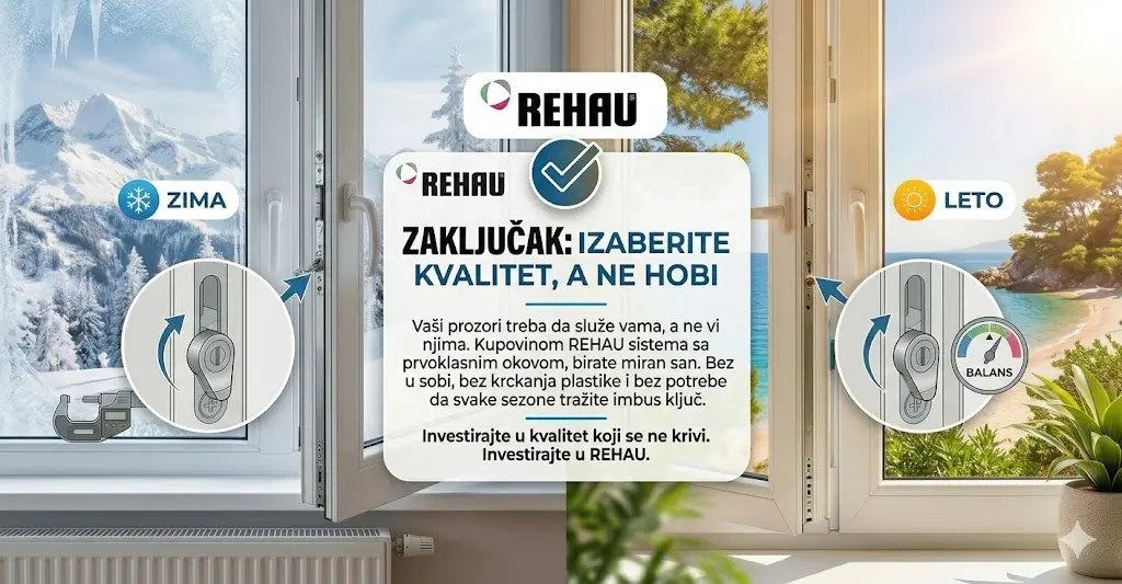 Investirajte u kvalitet koji se ne krivi. Investirajte u REHAU.