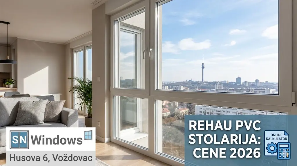 REHAU PVC stolarija Voždovac cene 2026 SN Windows