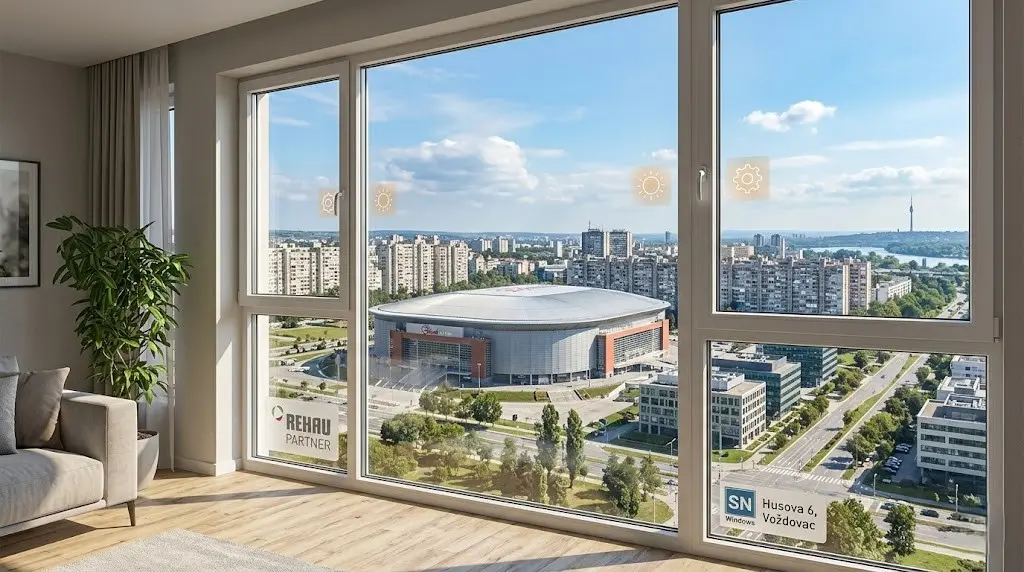 REHAU Synego prozori sa pogledom na Arenu, Novi Beograd