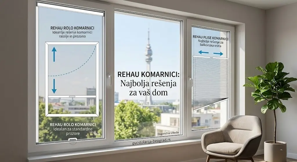 REHAU prozori, Rolo komarnici