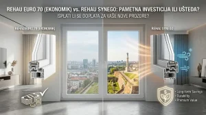 Rehau Euro 70 (Ekonomik) ili profil Rehau Synego, za Vaše PVC Prozore