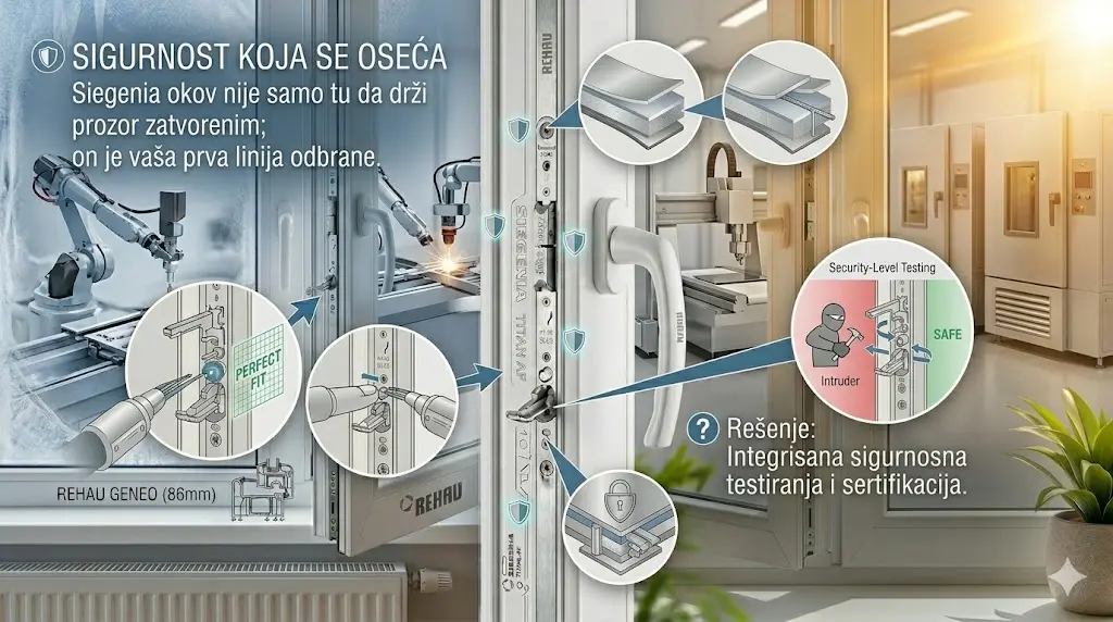 Siegenia okov prva linija odbrane