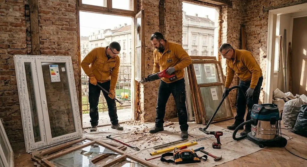 demontaza-starih-drvenih-prozora-pre-montaze-rehau-pvc-prozora