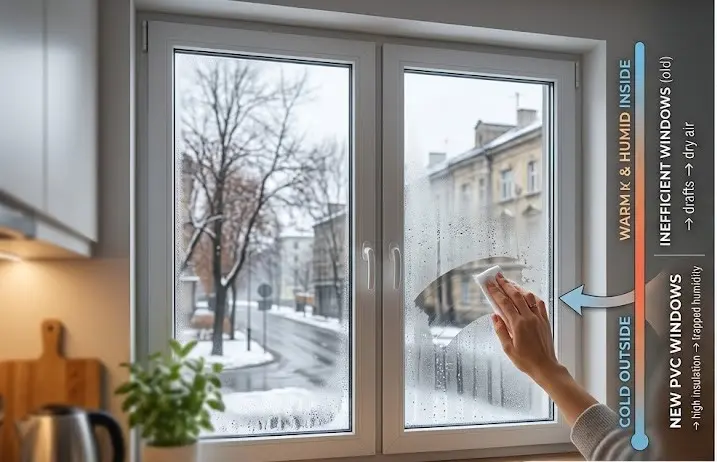 kondezacija na pvc prozoru