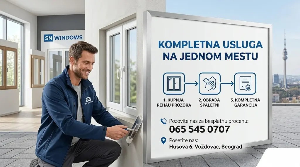 obrada spaletne, kompletan rad.