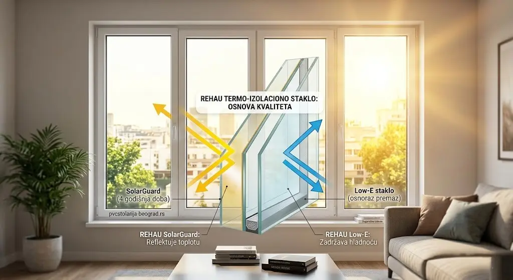 pvc prozori rehau sa Low-E i SolarGuard staklima